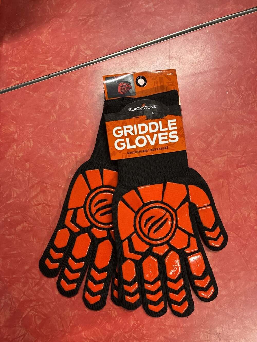 Blackstone Griddle Gloves Heat Resistant Black Orange